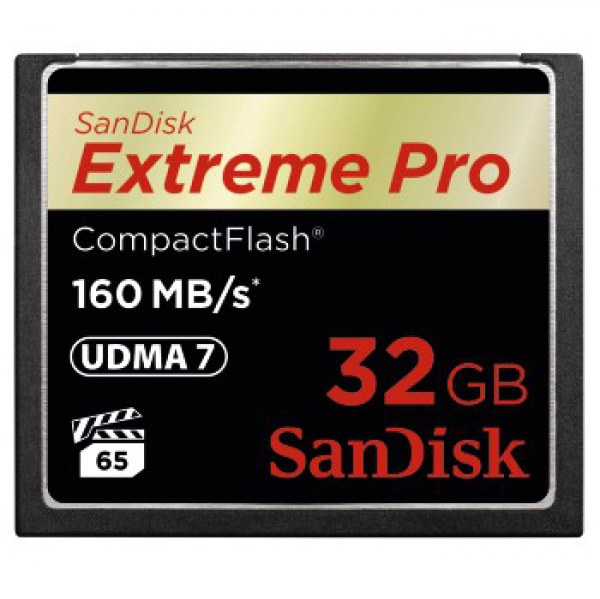 SanDisk CF Extreme Pro kártya 32 GB, 160MB/sec.