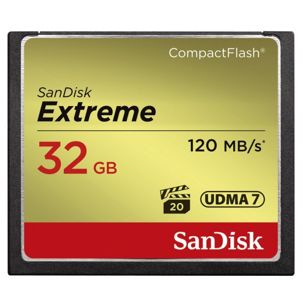 SanDisk CF Extreme kártya 32 GB, 120MB/sec.