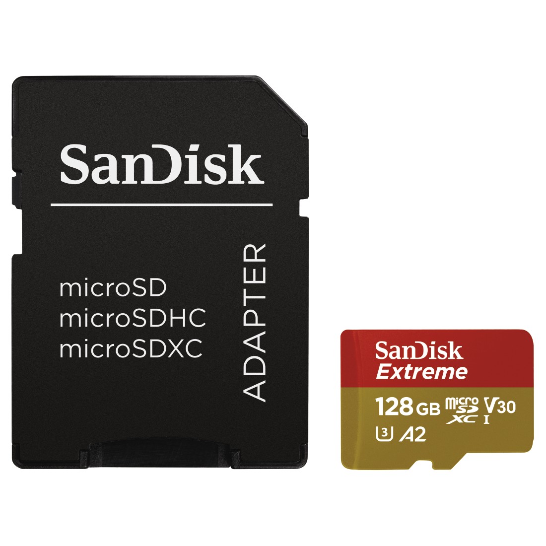 SANDISK MICROSD EXTREME KÁRTYA 128GB, 160MB/s, A2 C10 V30 UHS-I