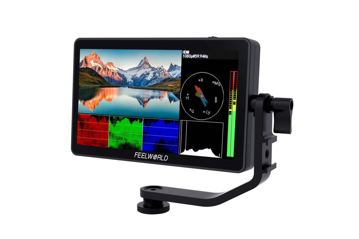 FEELWORLD F6PLUS V2 - 6" HDMI 4K - rintkpernys kameramonitor