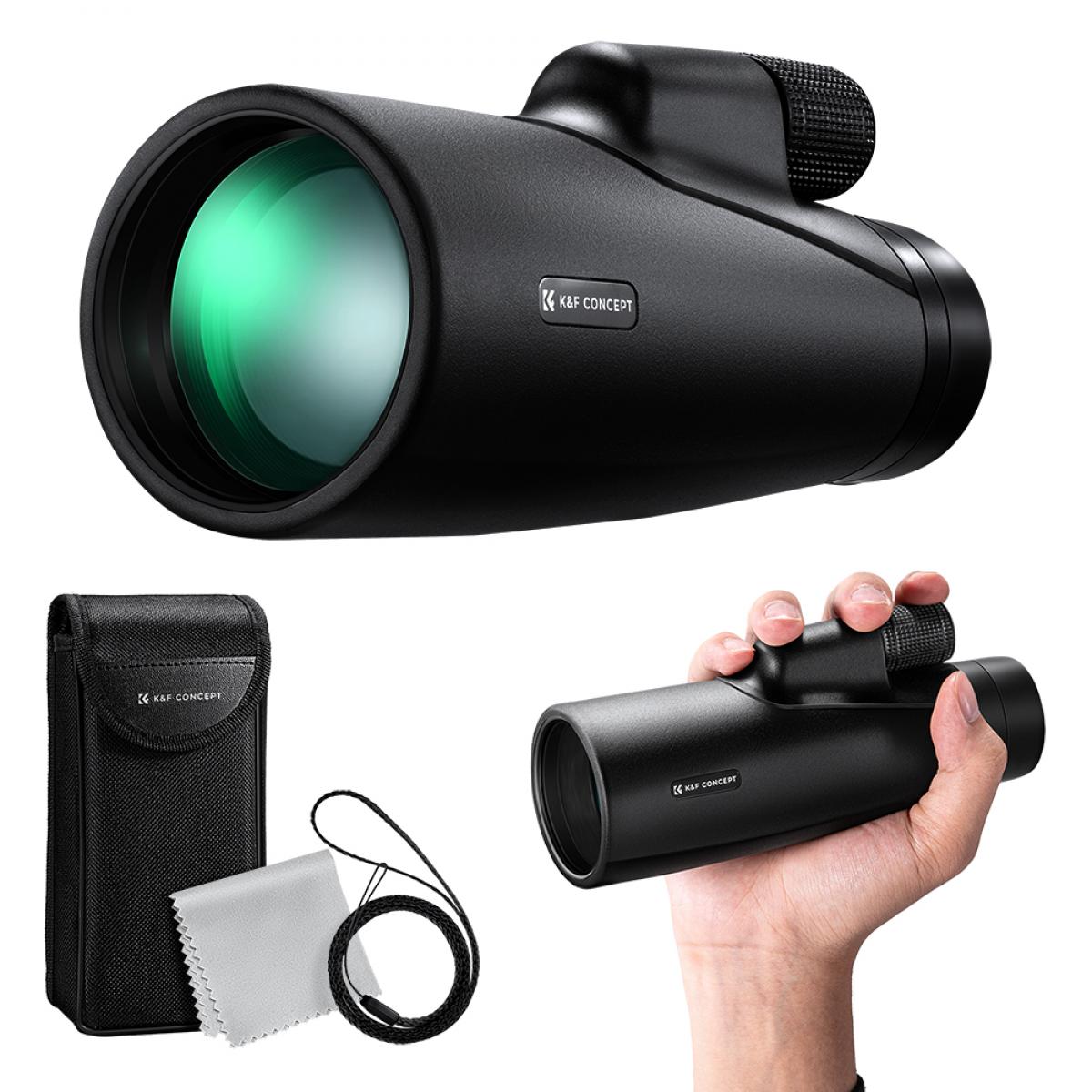 K&F Concept 12x50 HD monokulár távcső, BAK4, IP65 vízálló, feket K&F Concept 12x50 HD monokulár távcső, BAK4, IP65 vízálló, feket