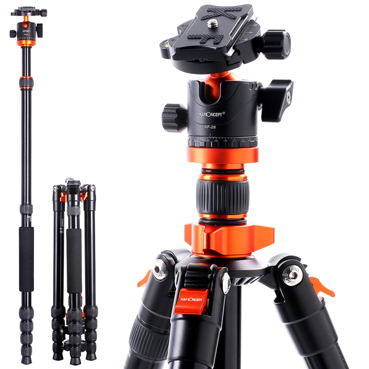 K&F Concept K255A4+BH-28L llvny + monopod, fekete-narancssrga