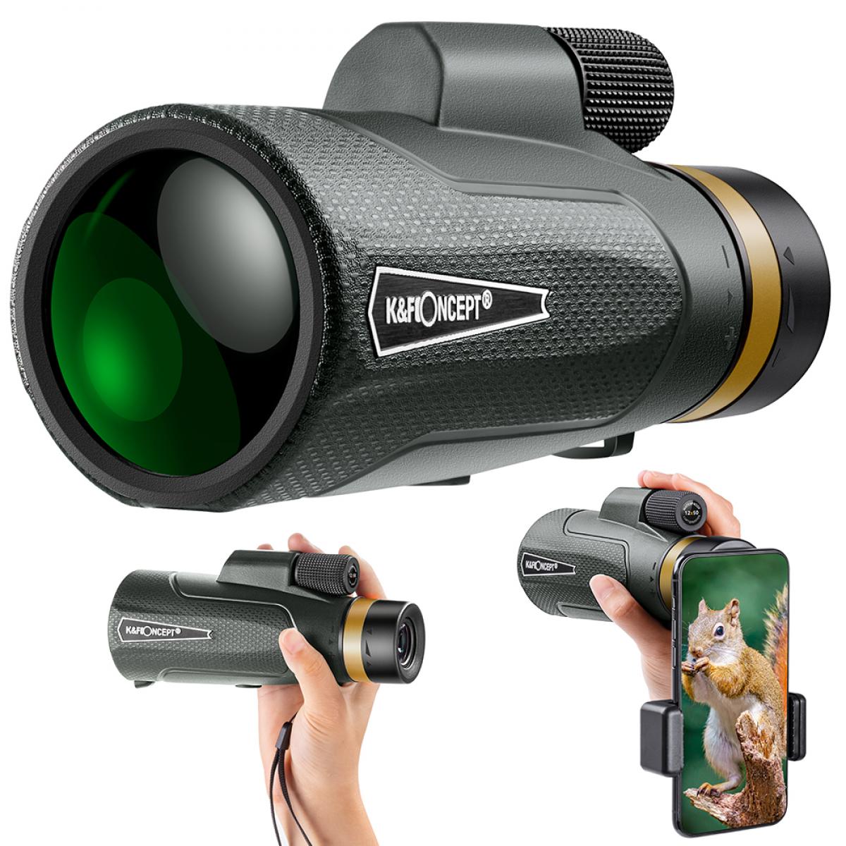 K&F Concept YH1250 12x50 kompakt monokulr tvcs, BAK4, IP65 v