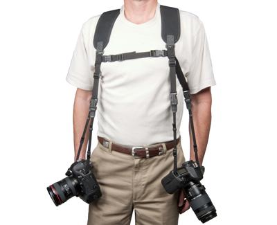 OpTech USA Dual Harness dupla hám, normál hossz, fekete OpTech USA Dual Harness dupla hám, normál hossz, fekete