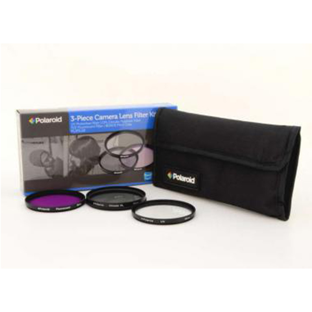 Polaroid szűrőszett (UV, CPL, FLD) + 4 db-os szűrőtok 52 mm