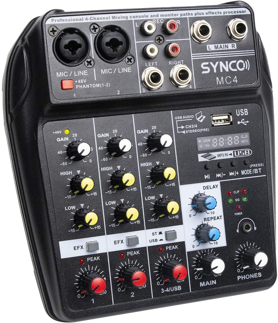 Synco MC4 4 csatornás audio mixer