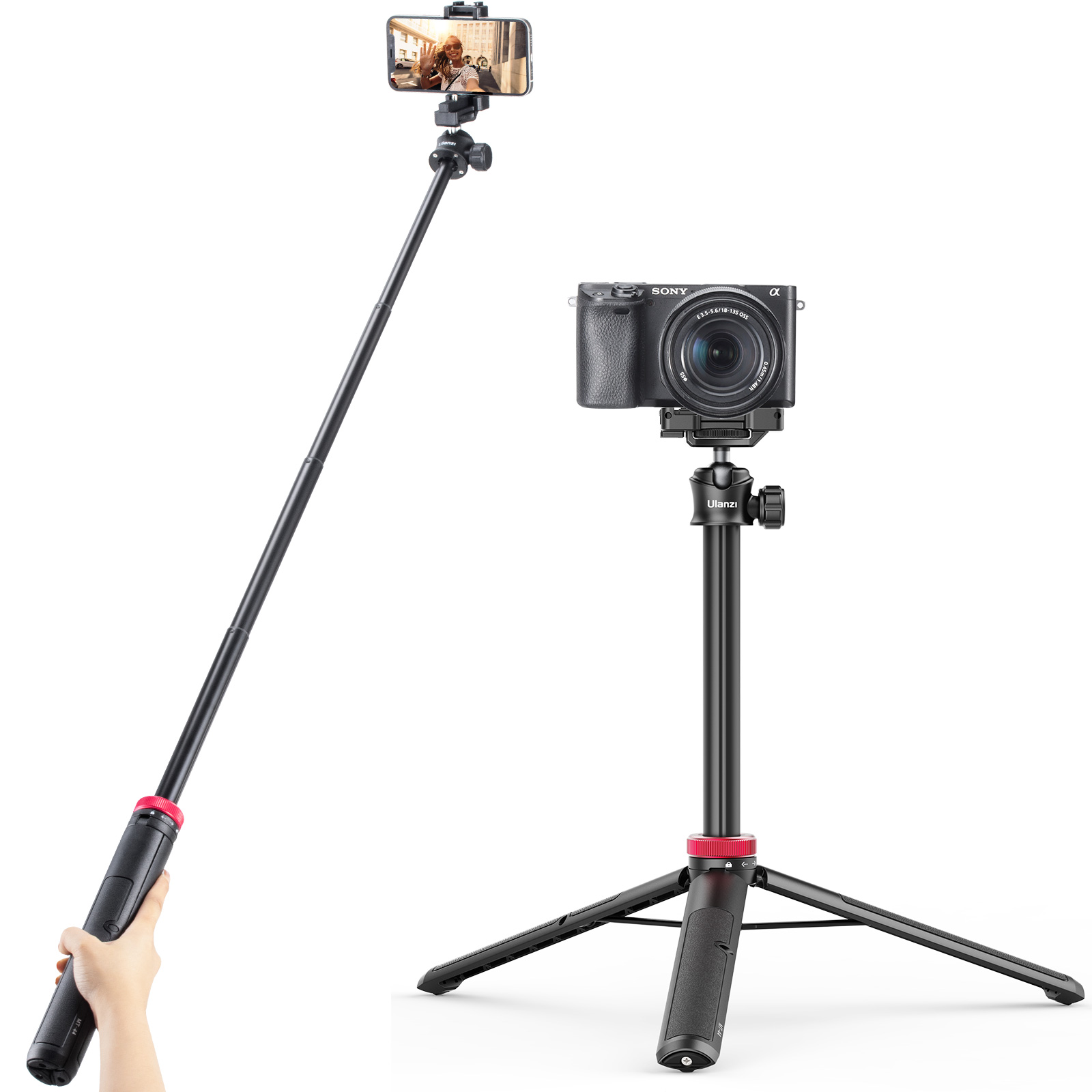 Ulanzi MT-44 Extendable Vlog Tripod mini llvny