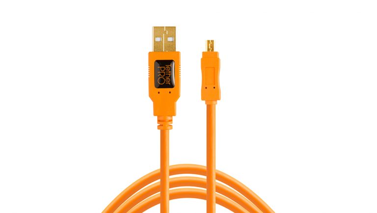 Tether Tools TetherPro USB 2.0 A - Mini-B 8 pin 4,6m (narancssár