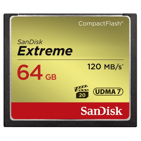 SanDisk CF Extreme krtya 64 GB, 120MB/sec.